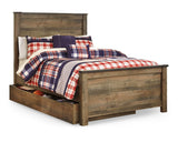Trinell Full Panel Bed with 1 Large Storage Drawer