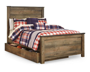 Trinell Full Panel Bed with 1 Large Storage Drawer