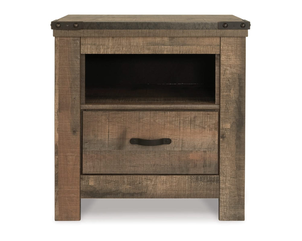 Trinell Queen Panel Headboard, Dresser, Mirror, Chest and Nightstand