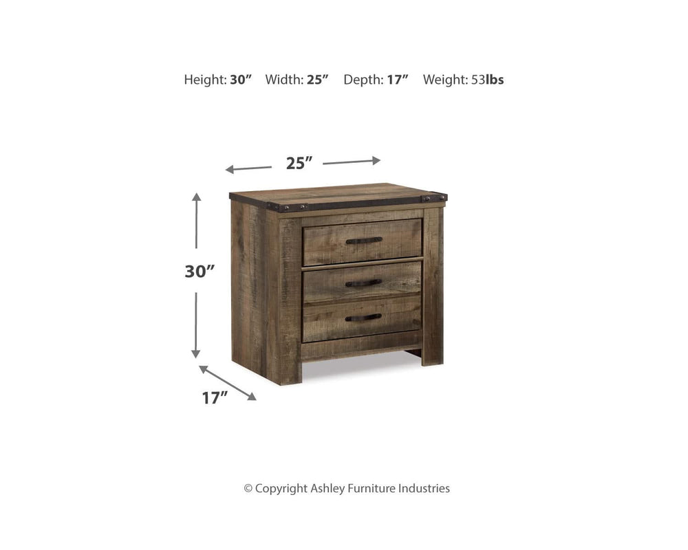 Trinell Queen Poster Bed, Dresser, Mirror, Chest and 2 Nightstands