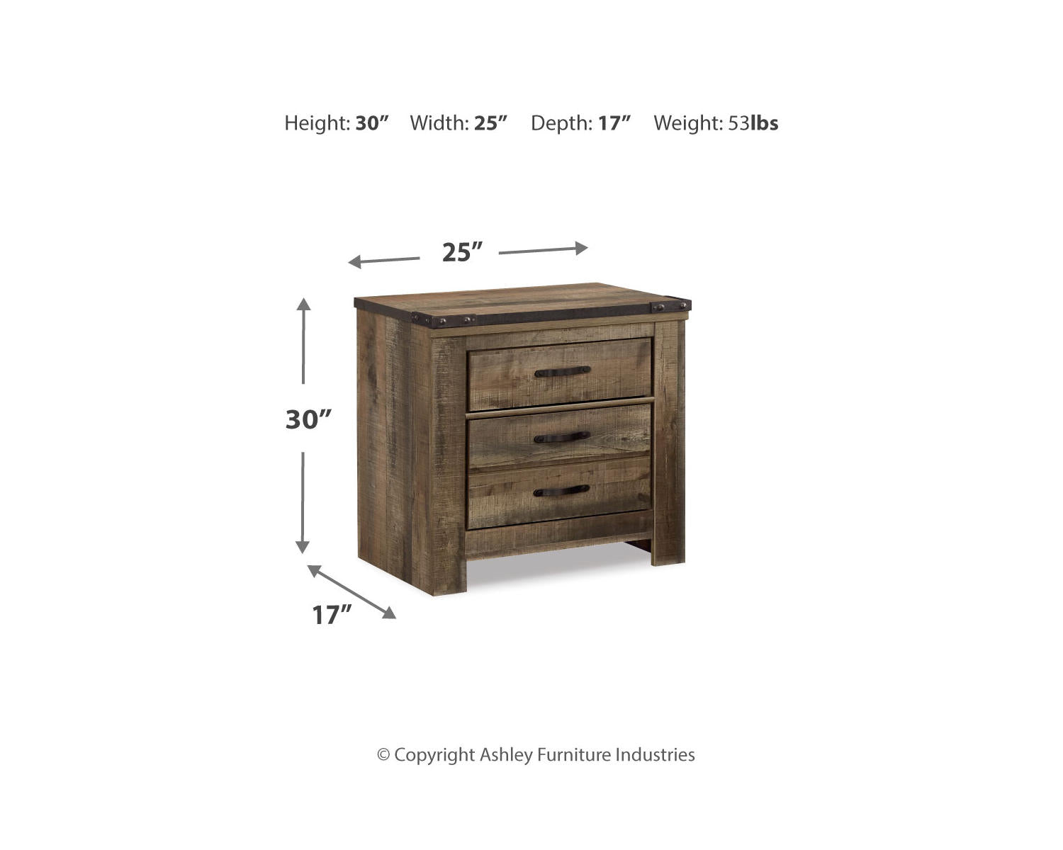 Trinell Queen Poster Bed, Dresser, Mirror, Chest and 2 Nightstands