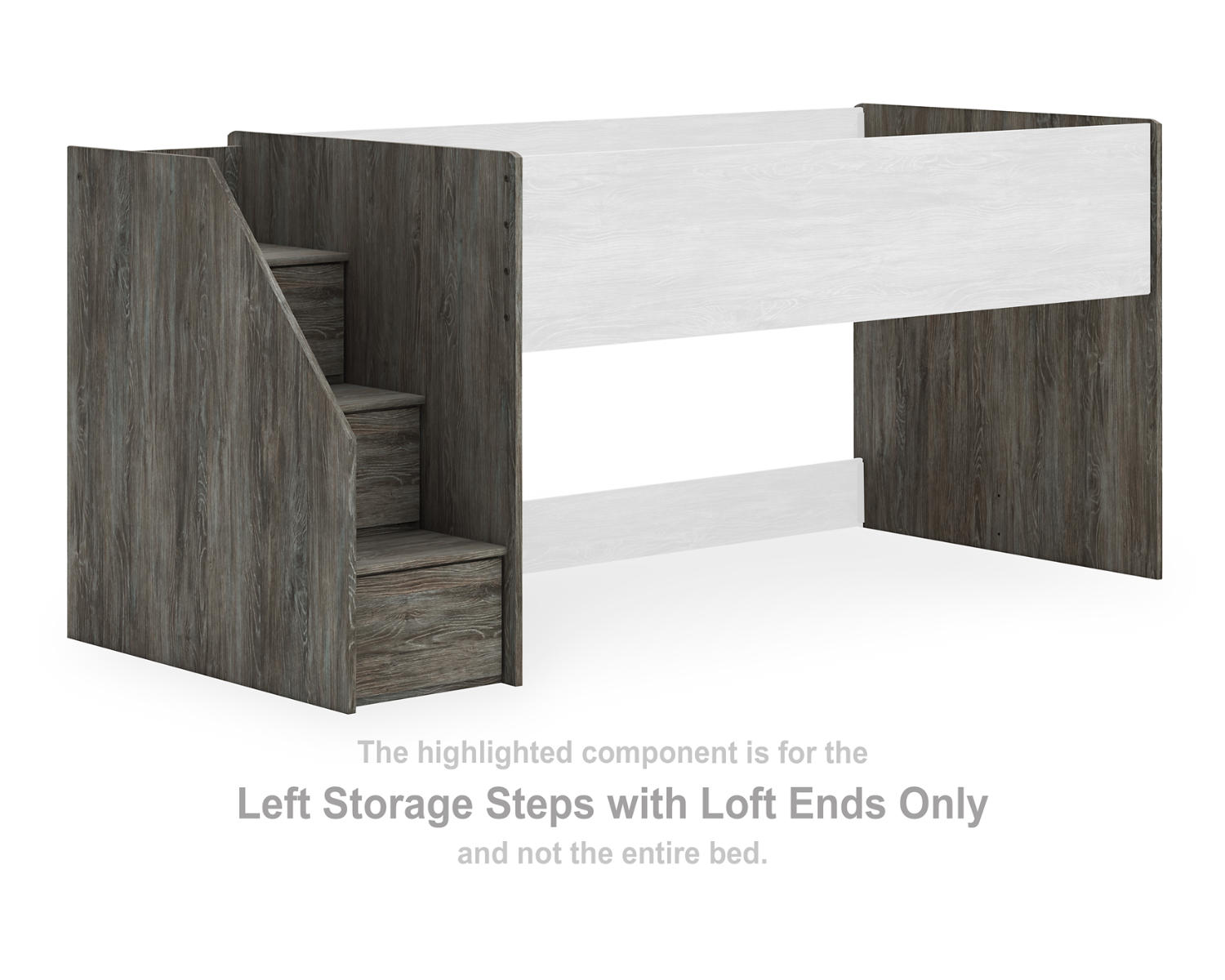 Frandern Left Storage Steps with Loft Ends