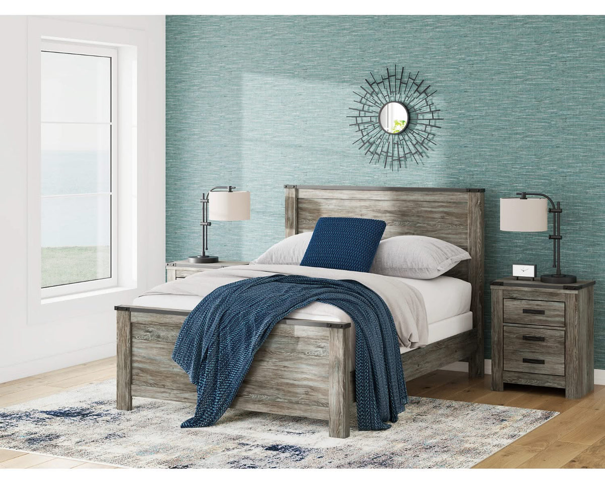 Cama Queen con paneles Frandern