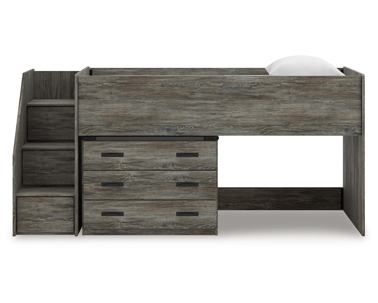 Frandern Twin Loft Bed with Drawer Storage