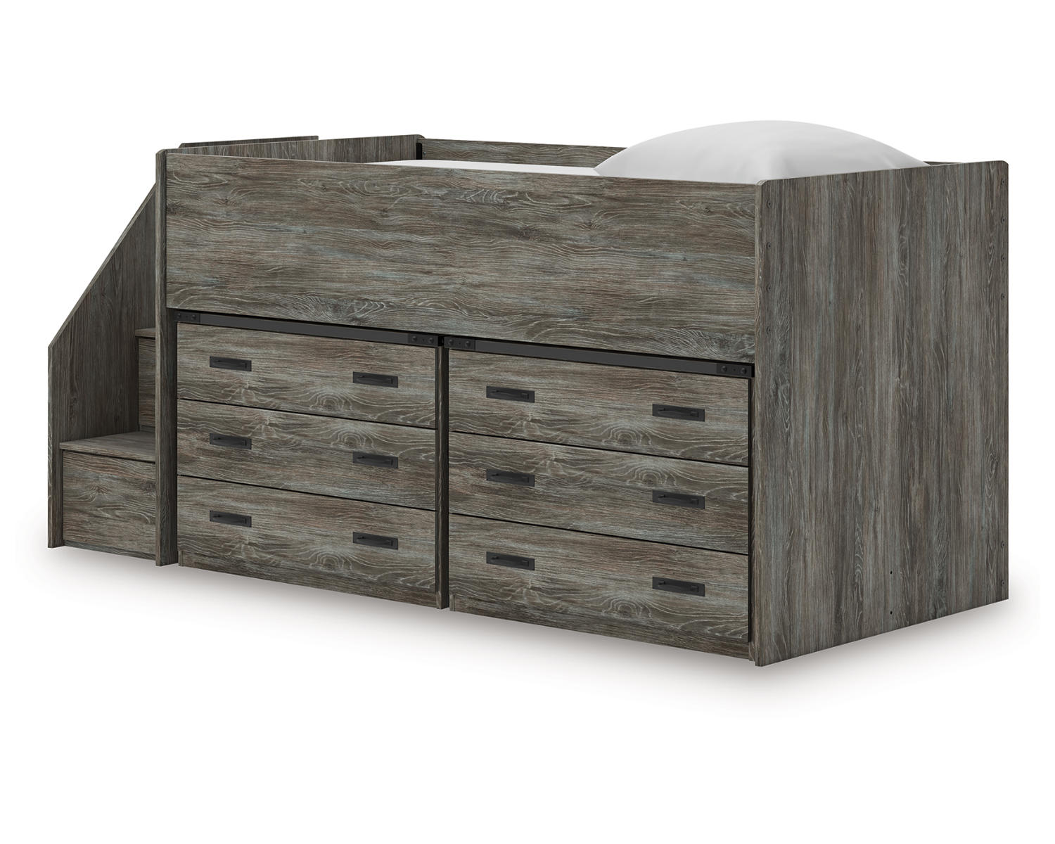 Frandern Twin Loft Bed with Drawer Storage
