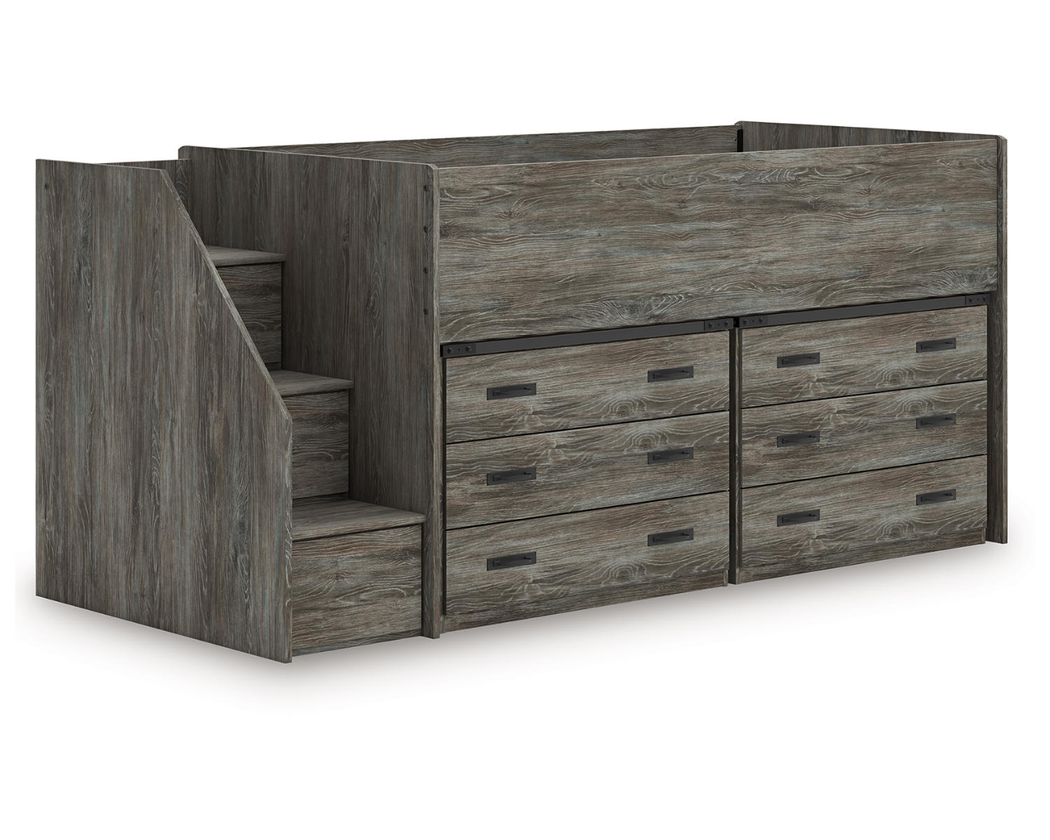Frandern Twin Loft Bed with Drawer Storage