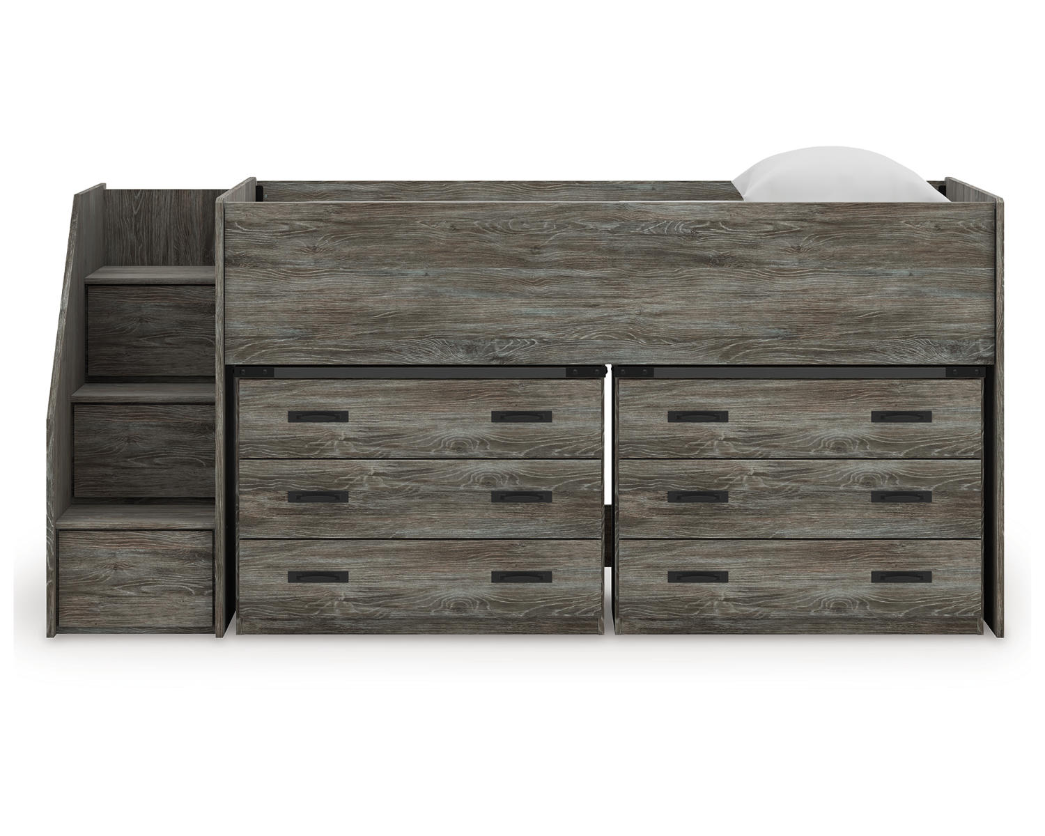 Frandern Twin Loft Bed with Drawer Storage