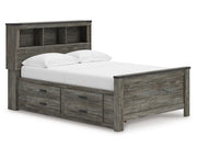 Frandern Full Bookcase Panel Bed with Storage