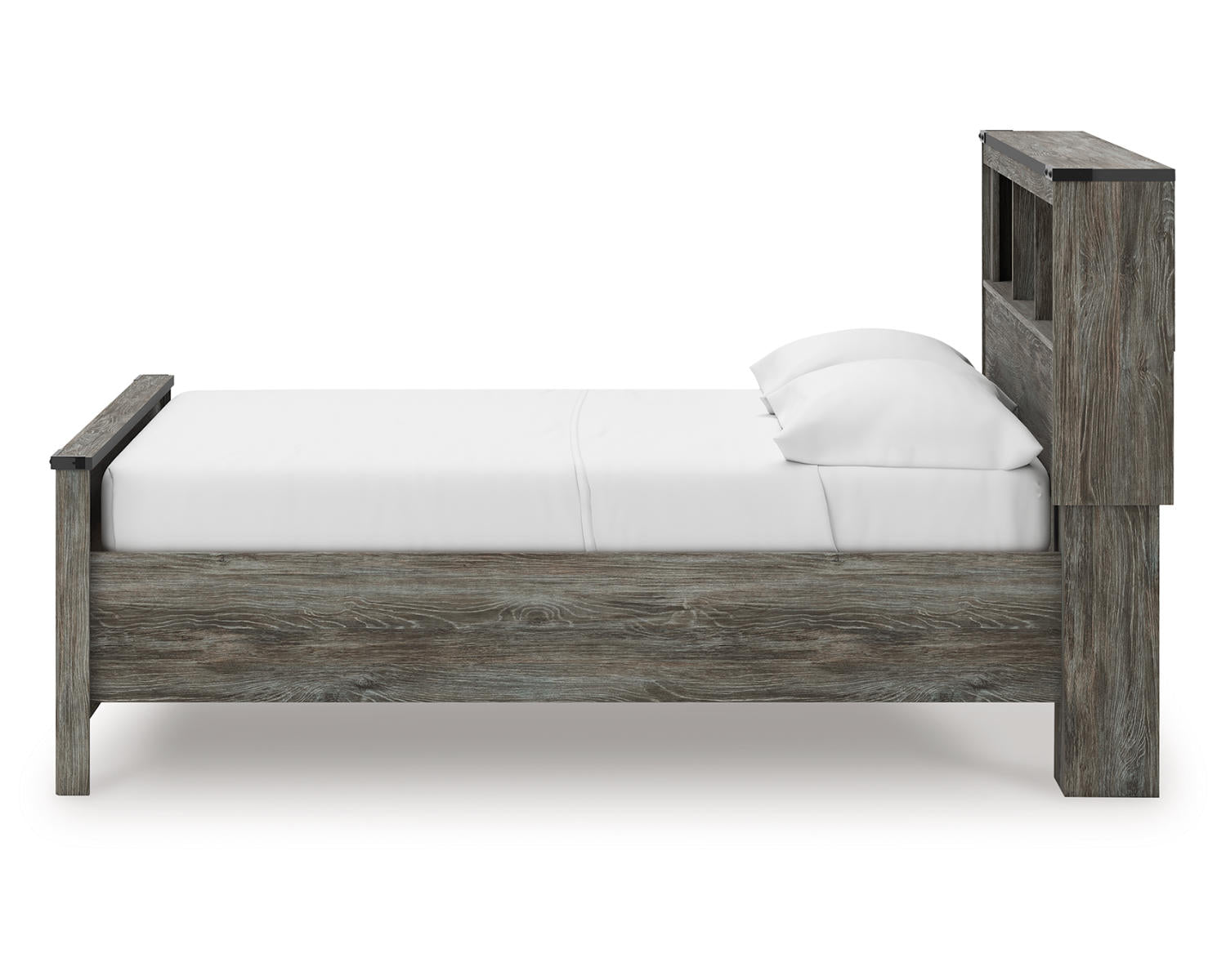 Frandern Full Bookcase Panel Bed with Storage
