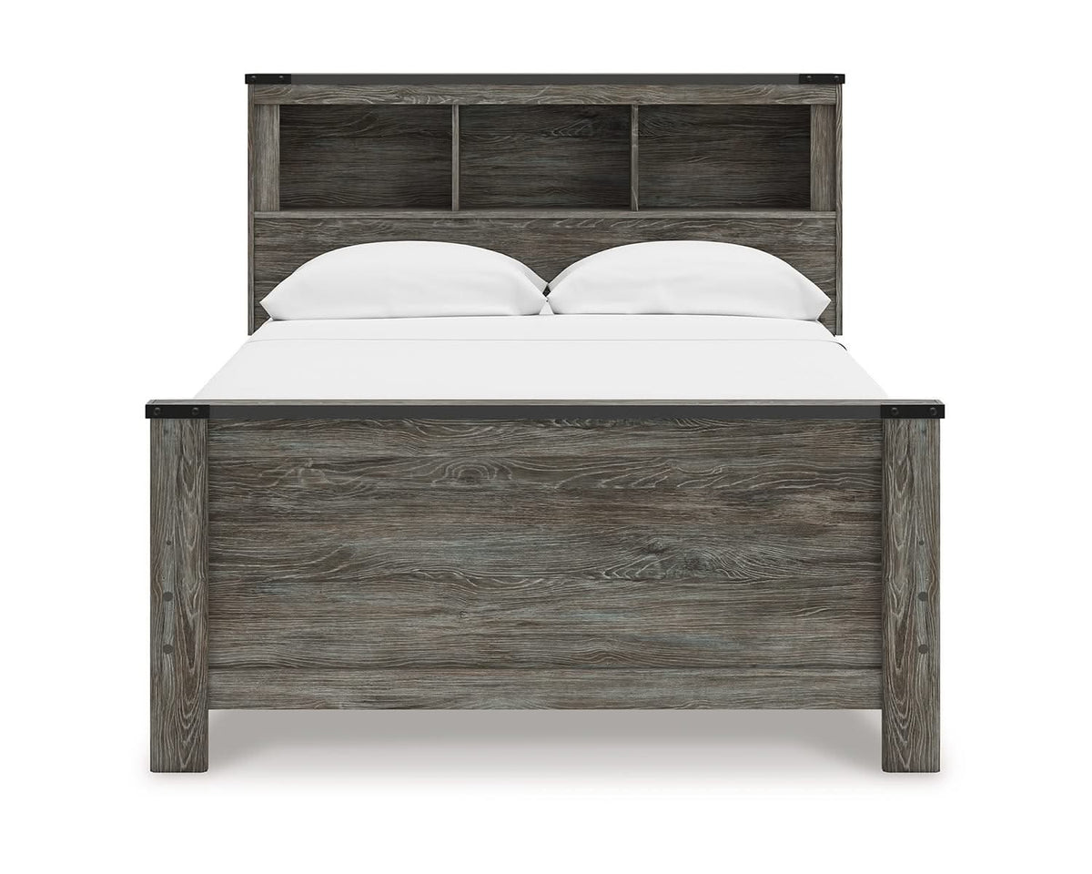 Frandern Full Bookcase Panel Bed