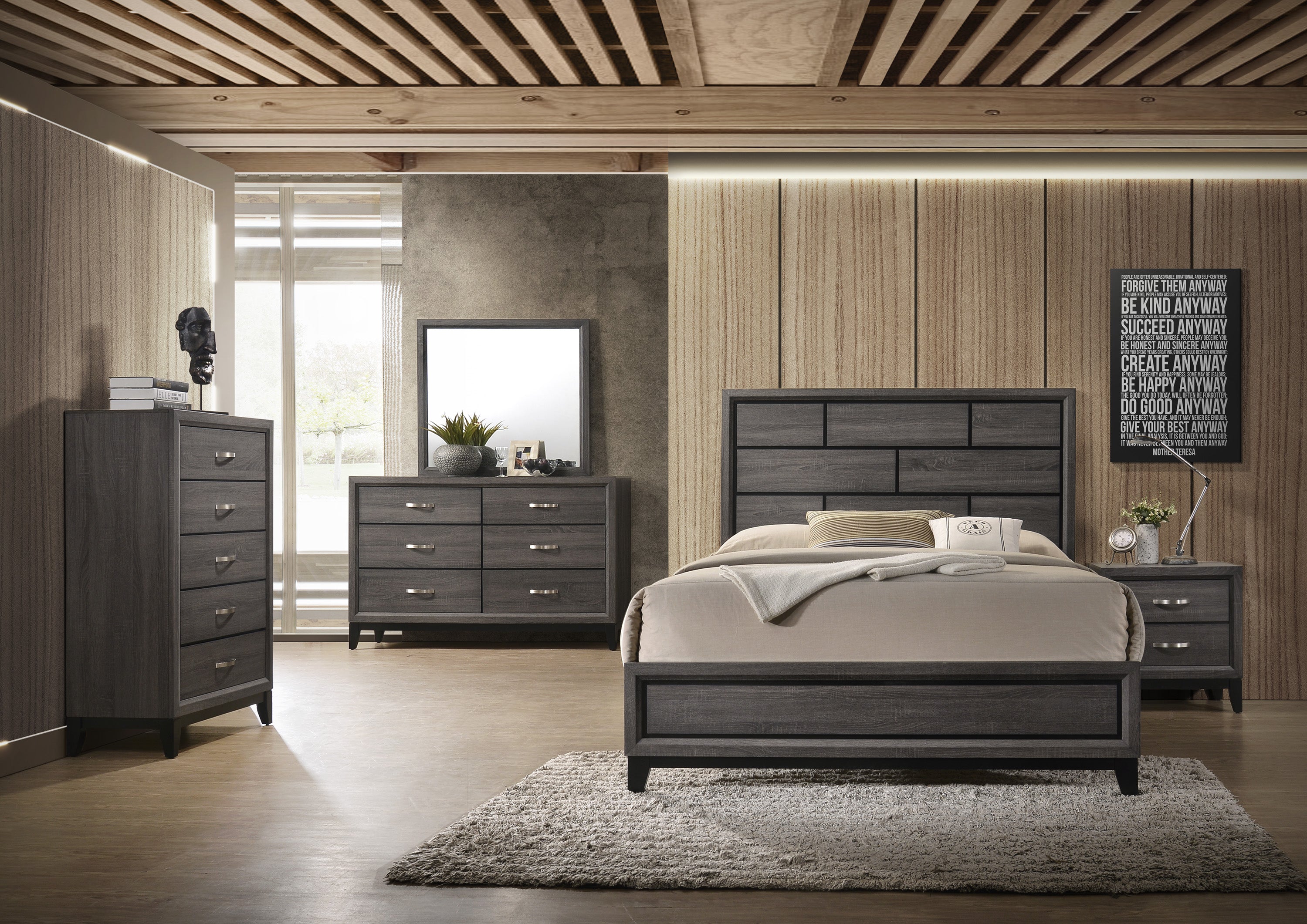 SETB4620 AKERSON GREY TWIN BEDROOM GROUP