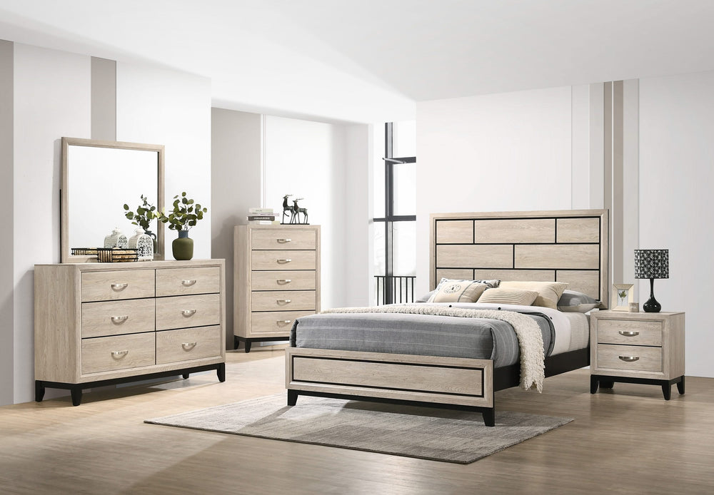 SETB4630 AKERSON DORMITORIO QUEEN DE MADERA FLOTANTE