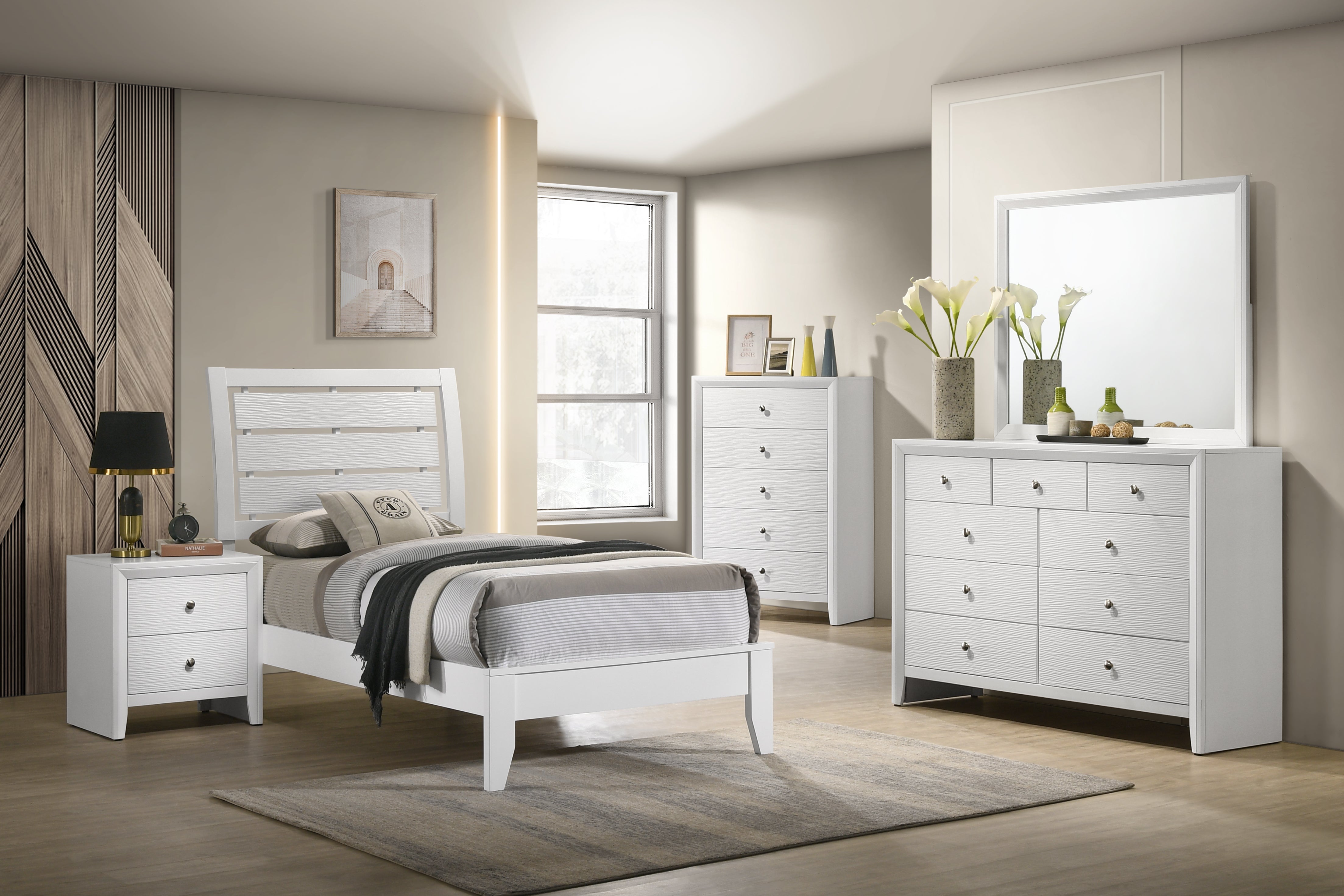 SETB4710 EVAN WHITE KING BEDROOM GROUP