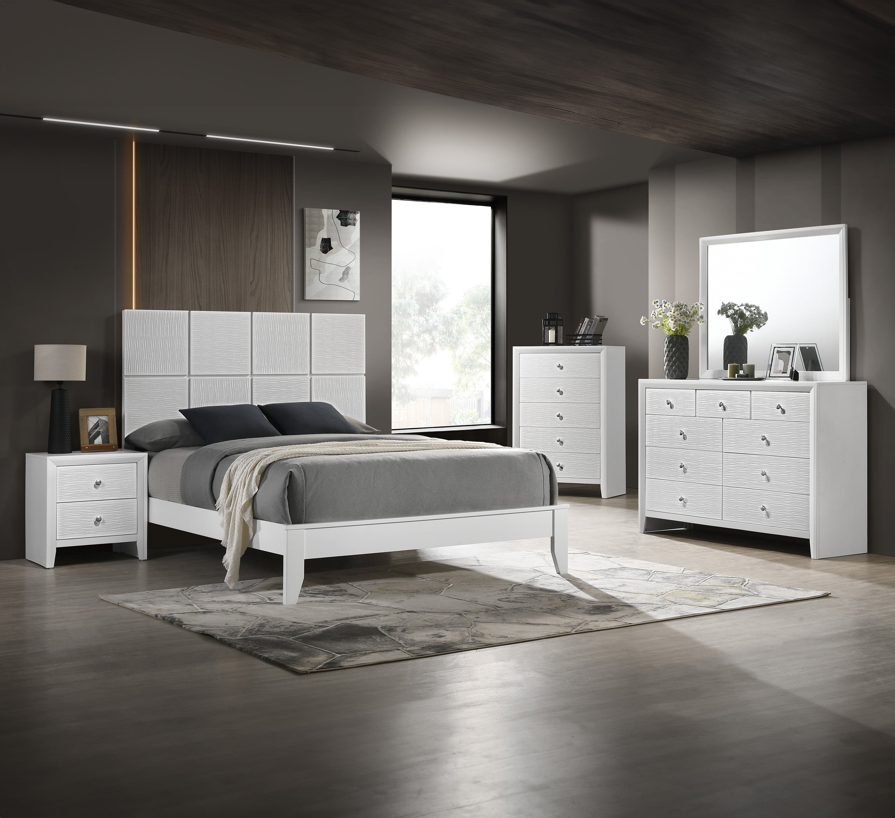 DENKER QUEEN HB/FB WHITE