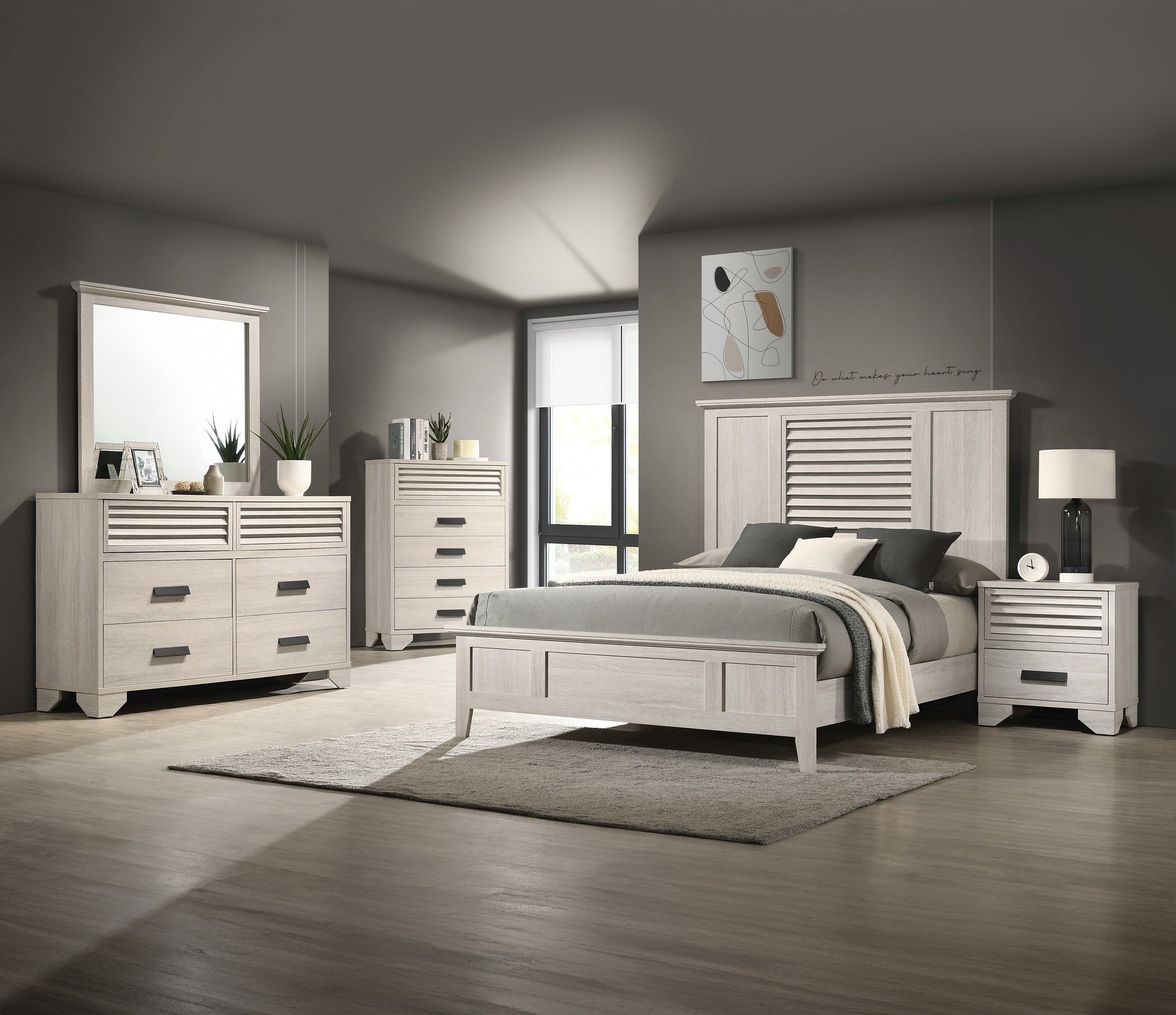 SETB4740 SARTER QUEEN BEDROOM GROUP - WHITE