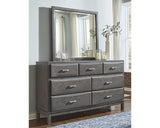 Caitbrook King Storage Bed, Dresser, Mirror and Nightstand