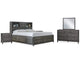 Caitbrook California King Storage Bed, Dresser, Mirror and Chest