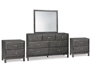 Caitbrook Dresser, Mirror and 2 Nightstands