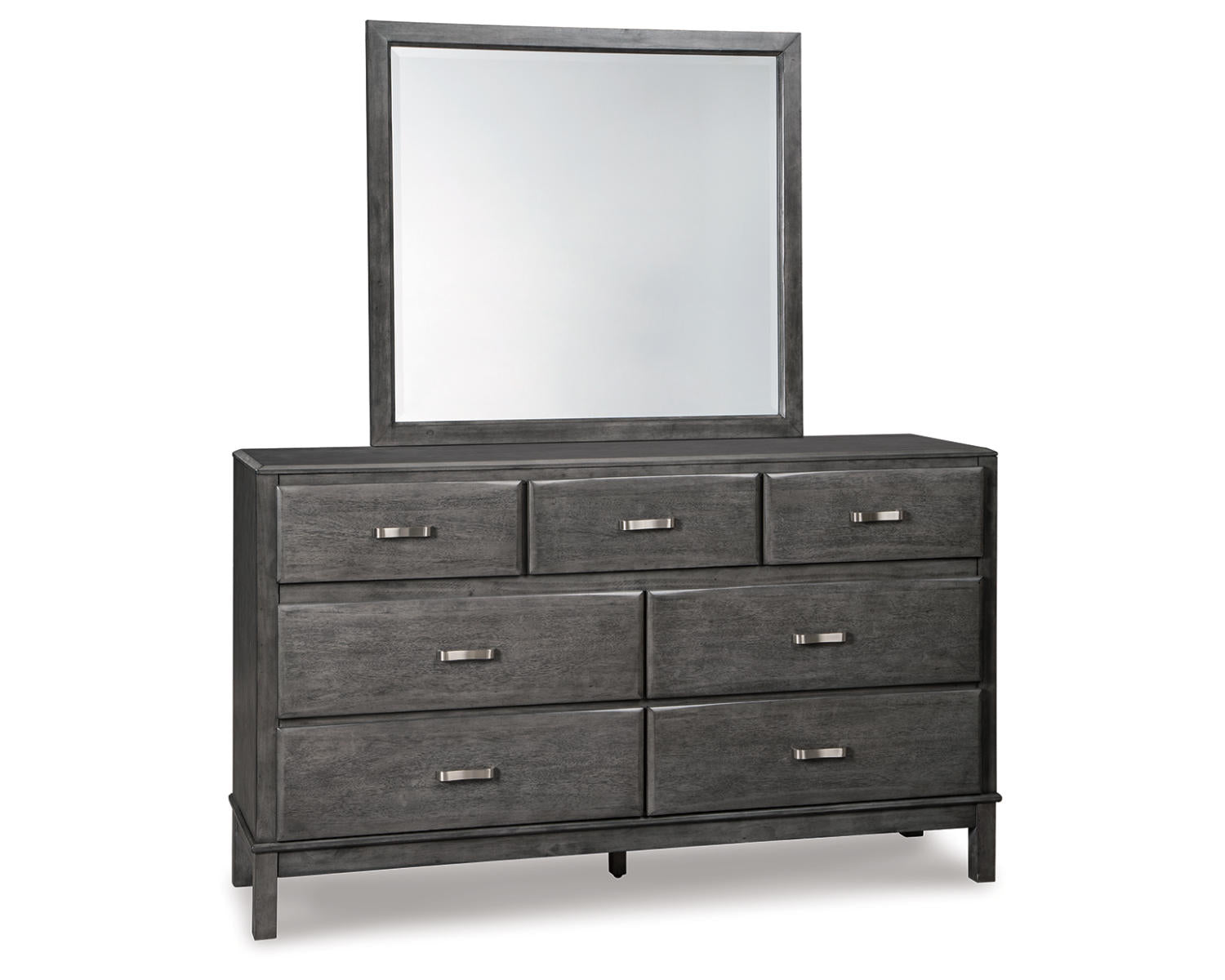 Caitbrook California King Storage Bed, Dresser and Mirror