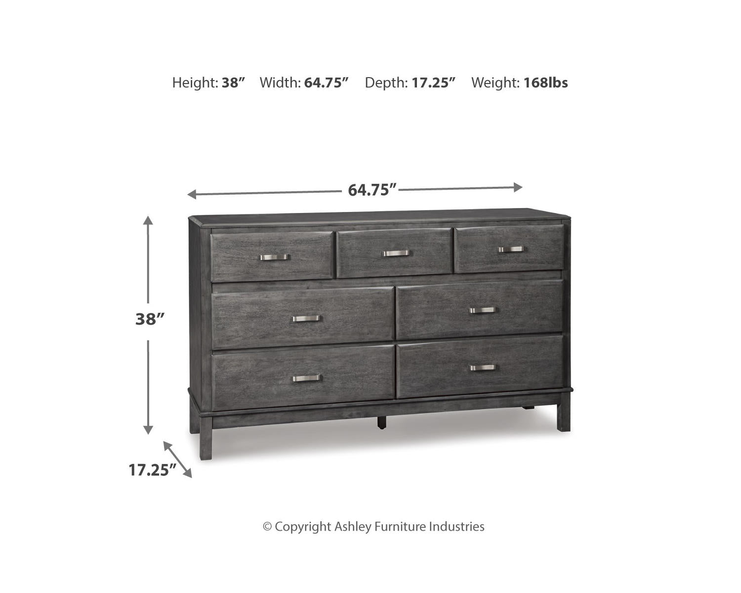Caitbrook Queen Storage Bed, Dresser and Chest