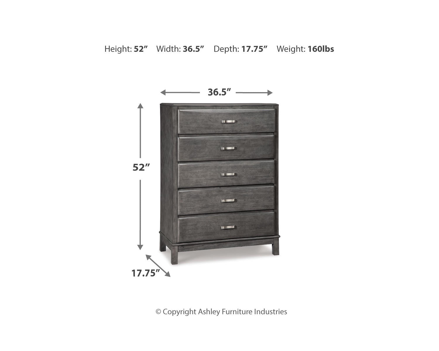 Caitbrook King Storage Bed, Dresser, Mirror, Chest and 2 Nightstands