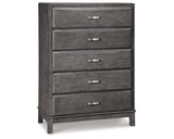 Caitbrook King Storage Bed, Dresser, Chest and 2 Nightstands