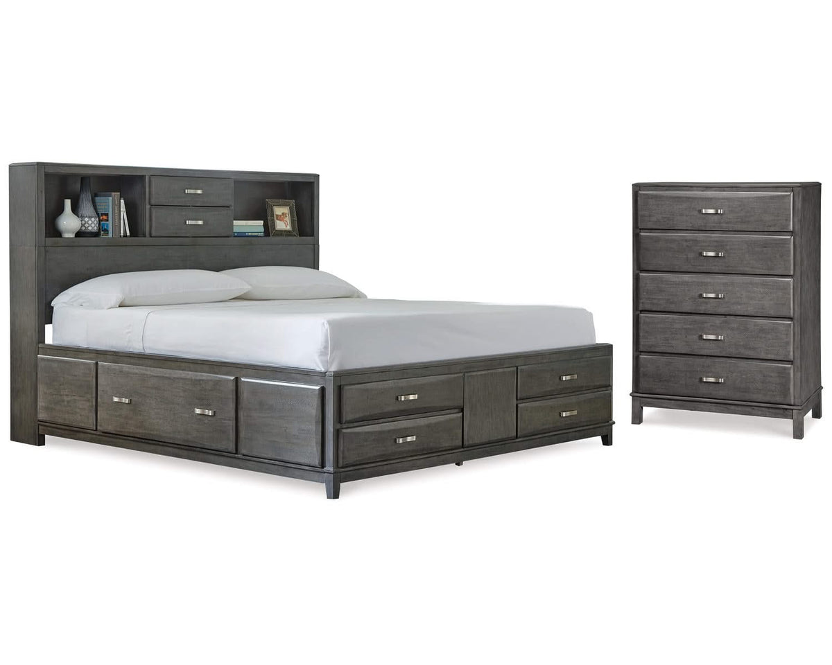 Caitbrook Queen Storage Bed and Chest