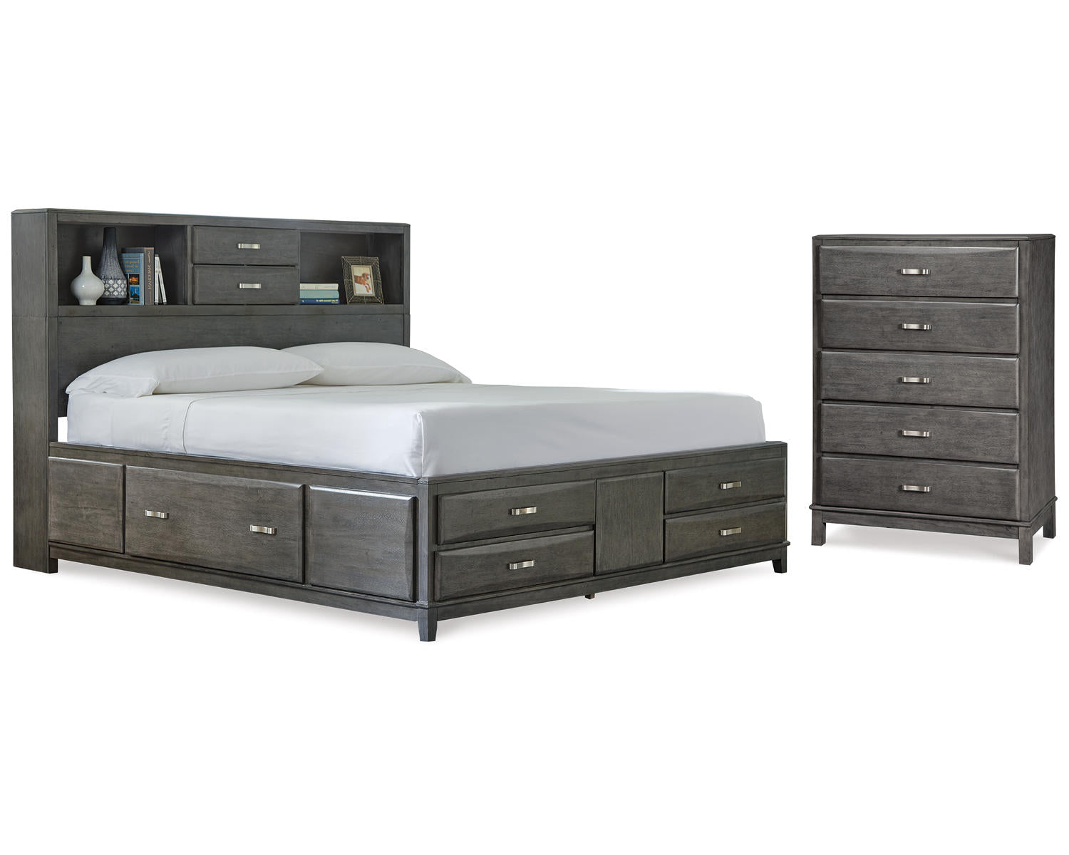 Caitbrook Queen Storage Bed and Chest