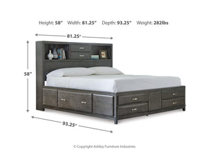 Caitbrook King Storage Bed, Dresser and Nightstand