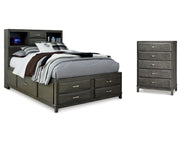 Caitbrook Full Storage Bed and Chest