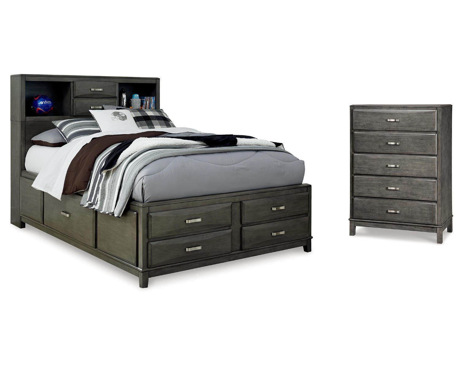 Caitbrook Full Storage Bed and Chest