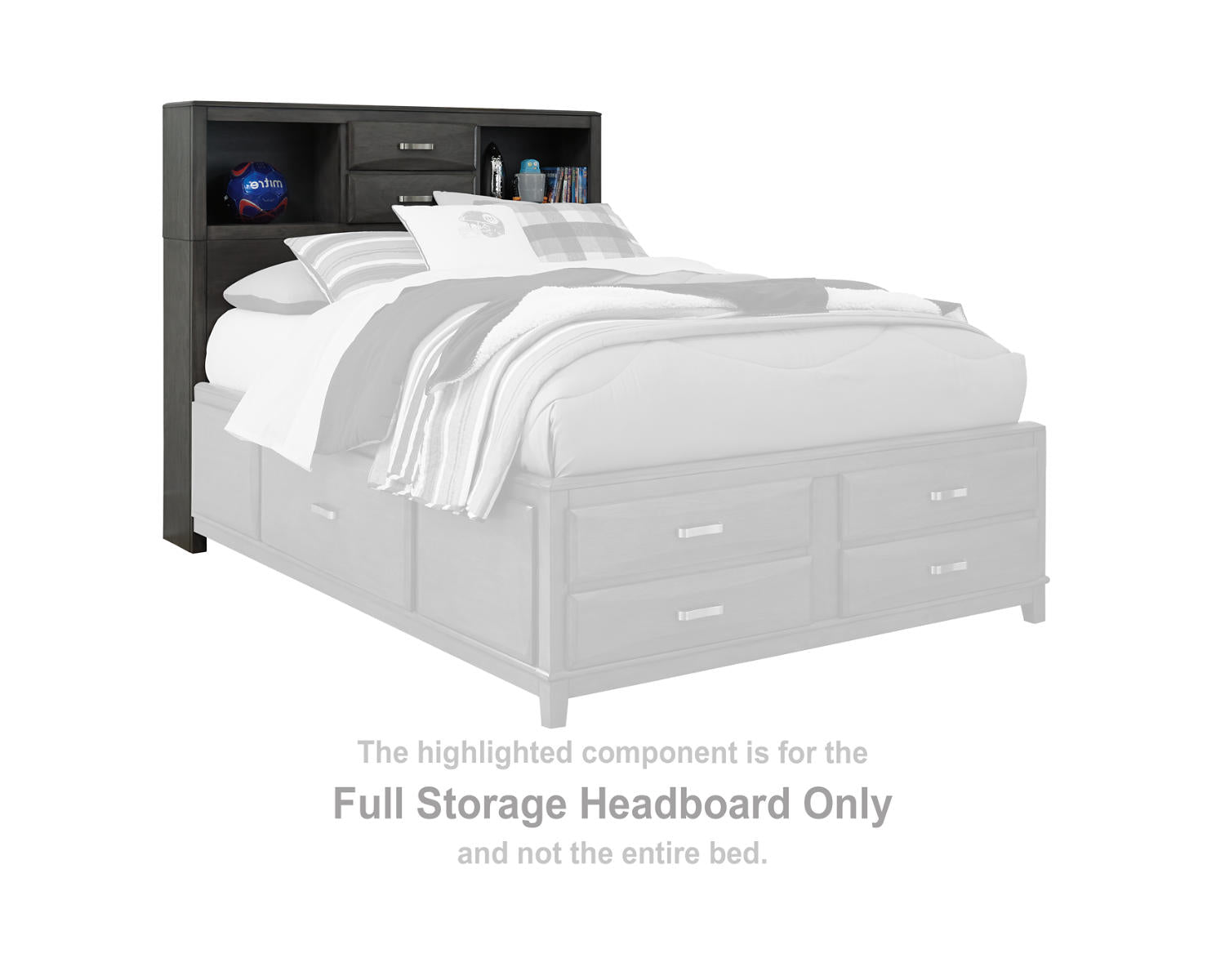Caitbrook Full Storage Headboard