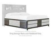 Caitbrook King Storage Rails and Footboard