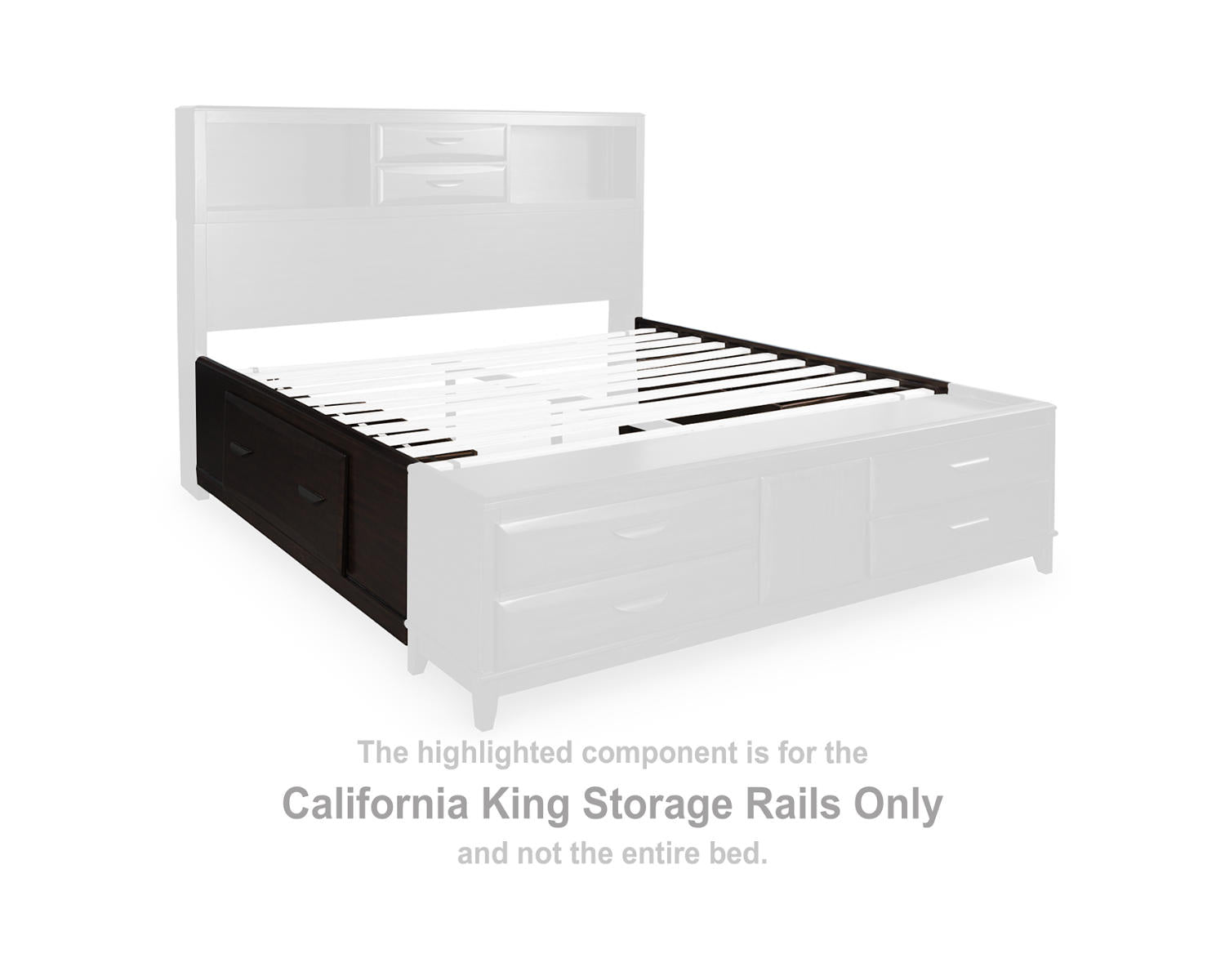 Vanmore California King Storage Rails