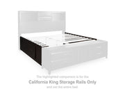 Vanmore California King Storage Rails