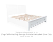 Trulani King/California King Storage Footboard with Roll Slats