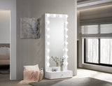 MORGAN ROUND SWIVEL STOOL WHITE