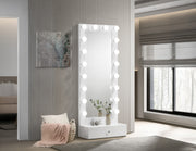 B4852WH-DB-SET LUXO TALL LIGHTED VANITY W/DRAWER