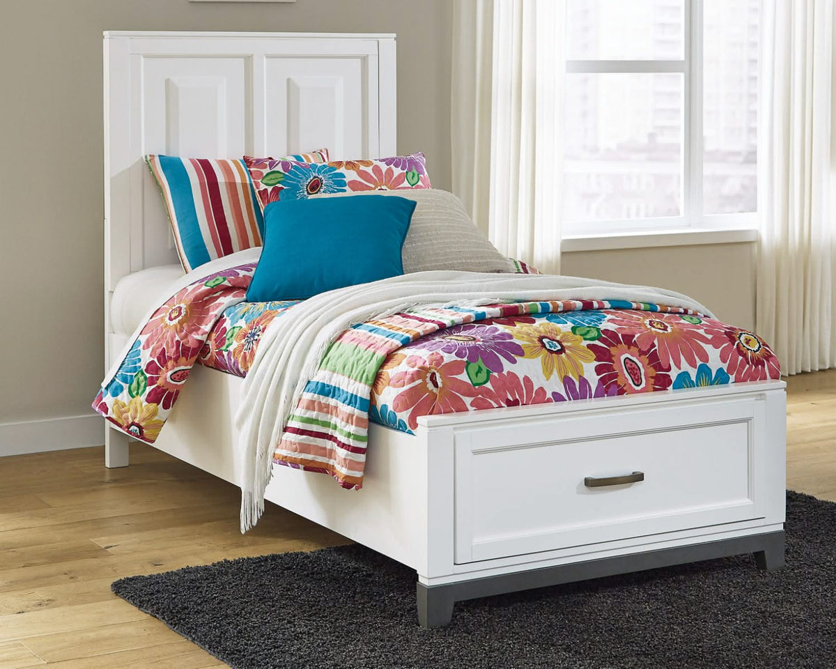 Cama individual con paneles Brynburg