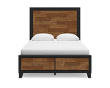 Cama Queen Kraeburn con almacenamiento y paneles