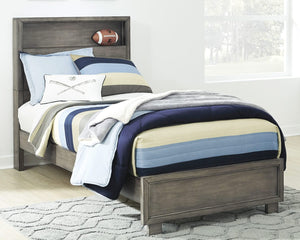Cama con estantería completa Arnett