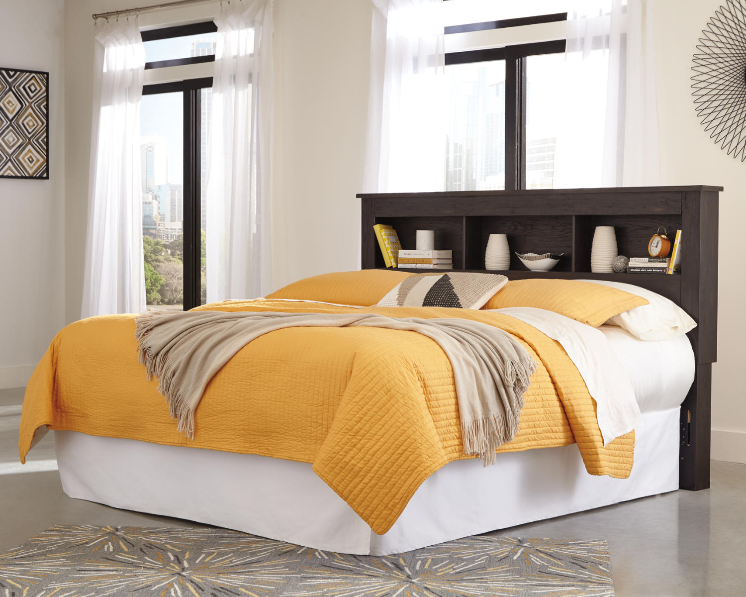 Reylow King Bookcase Headboard