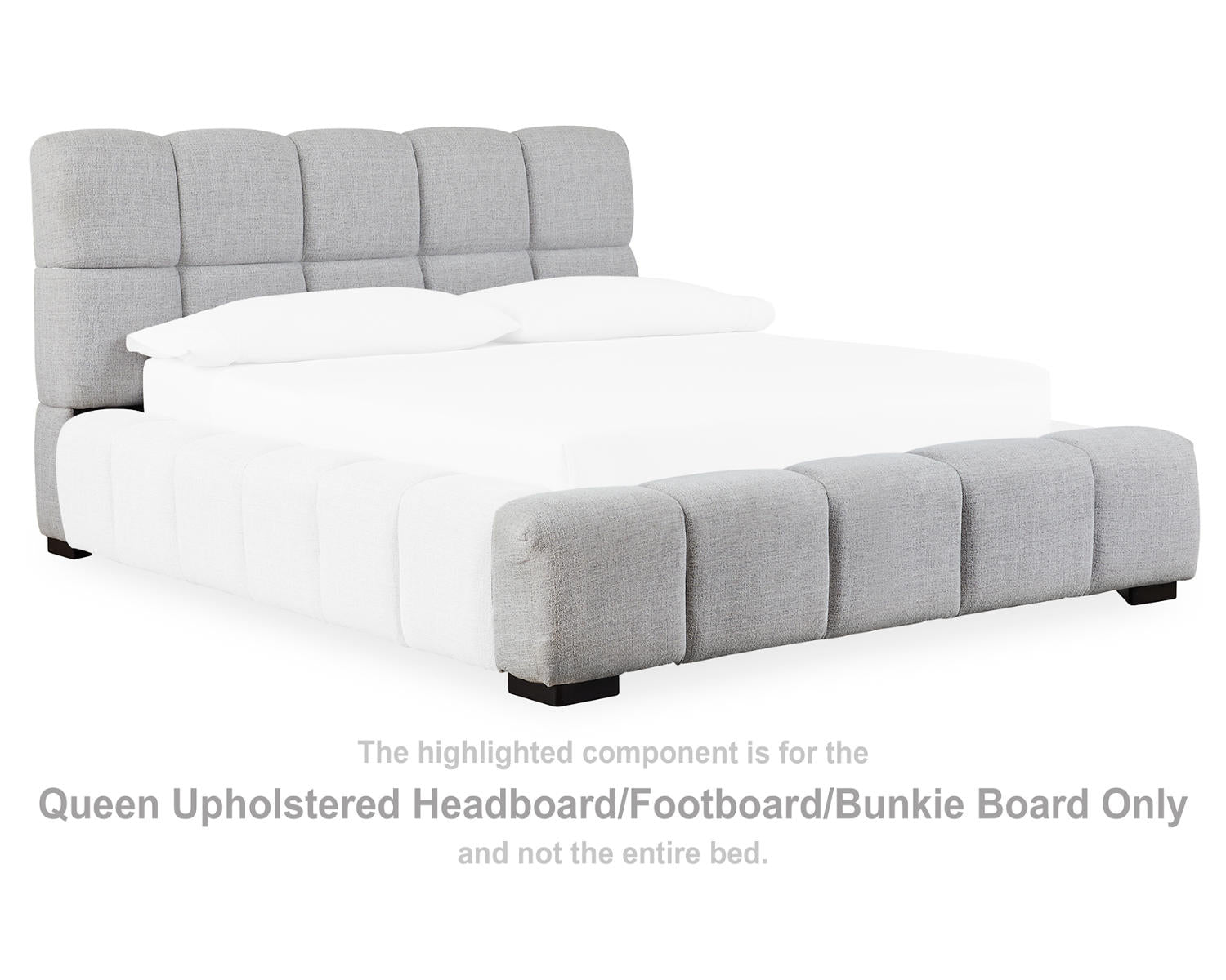 Grendusk Queen Upholstered Headboard/Footboard/Bunkie Board