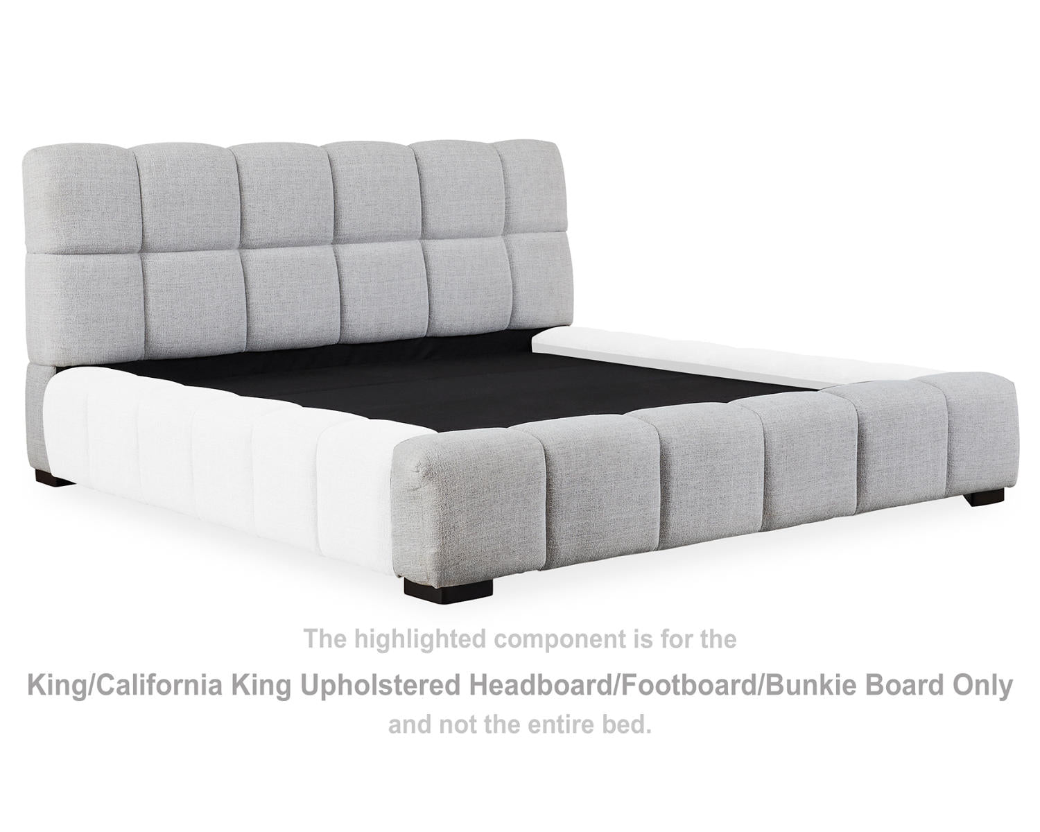 Grendusk King/California King Upholstered Headboard/Footboard/Bunkie Board