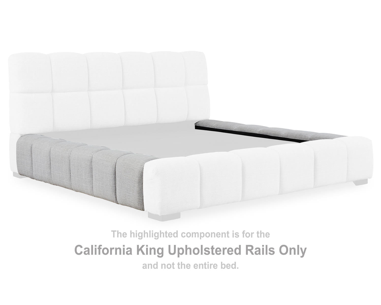 Grendusk California King Upholstered Rails