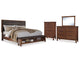 Ralene Queen Upholstered Panel Bed, Dresser, Mirror and Chest