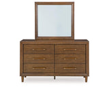 Lyncott King Upholstered Bed, Dresser and Mirror