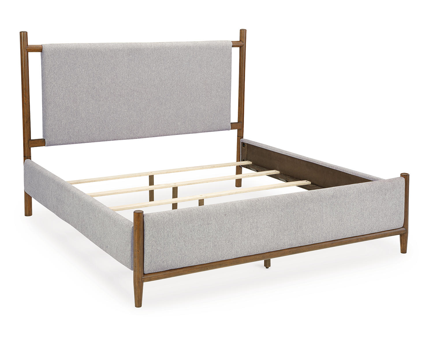 Lyncott California King Upholstered Bed, Dresser and Mirror
