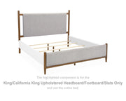 Lyncott King/California King Upholstered Headboard/Footboard/Slats