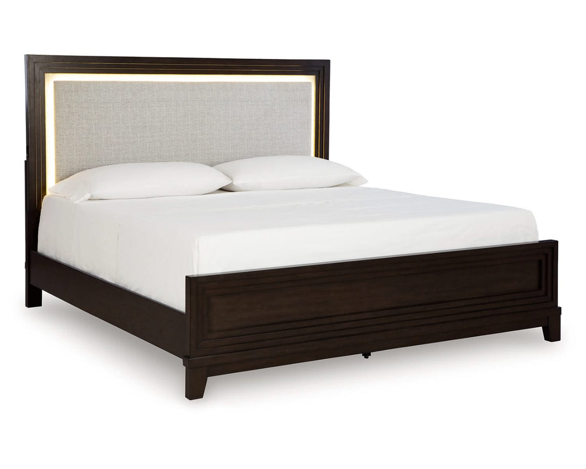 Neymorton California King Upholstered Panel Bed